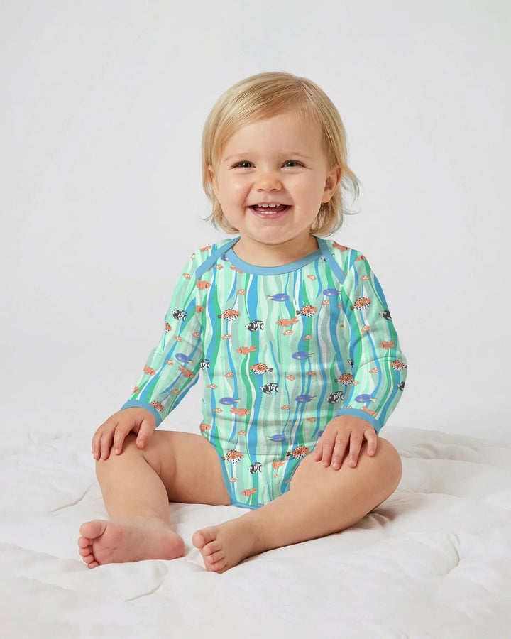 Custom Name Summer Beach Bamboo Bodysuit