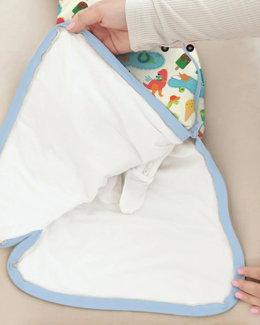 Dino Summer Splash Bamboo Sleep Bag