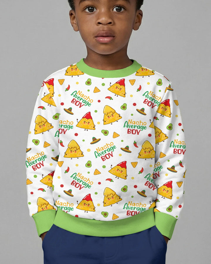 Lil Nacho Average Kid Bamboo Crewneck Sweatshirt