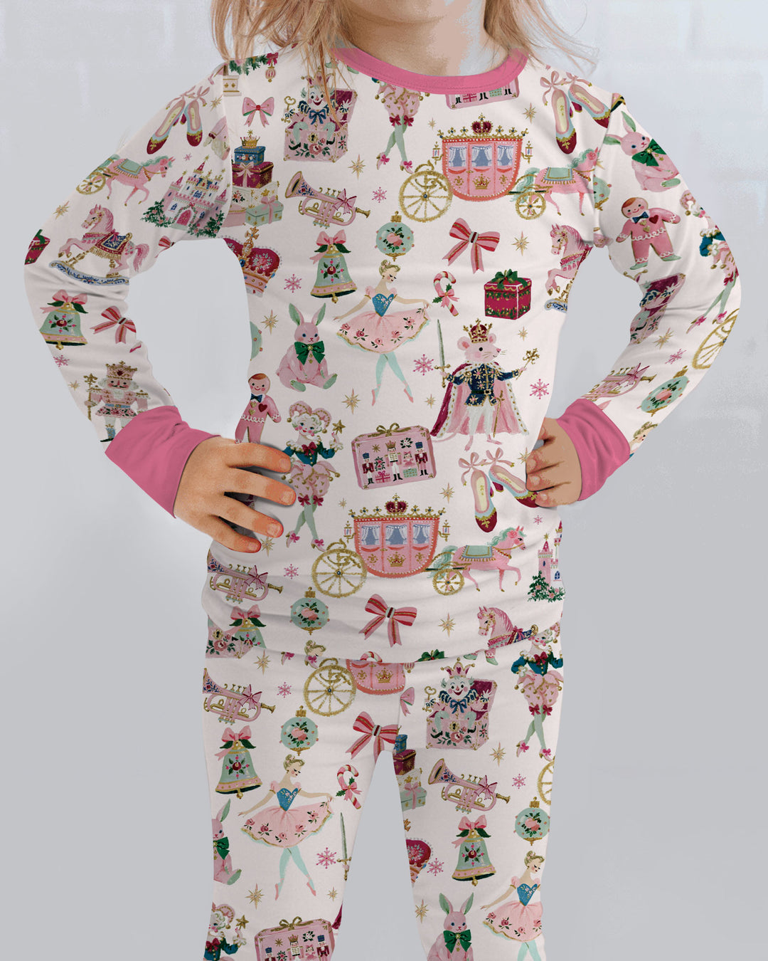 Nutcracker Christmas Bamboo Two Piece Long Sleeve Pajama Set