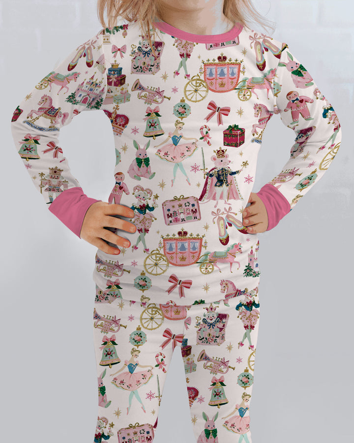 Nutcracker Christmas Bamboo Two Piece Long Sleeve Pajama Set
