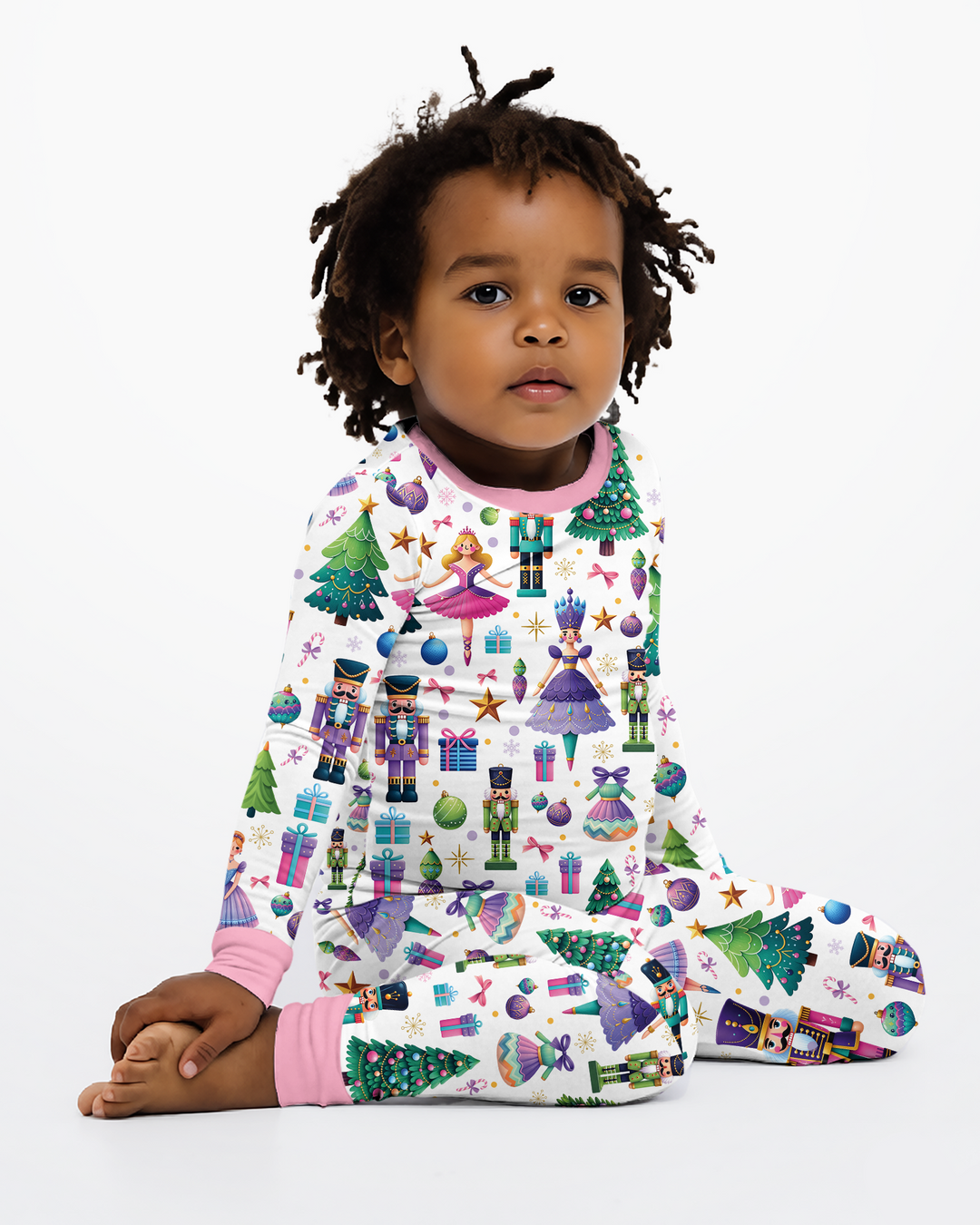 Nutcracker Wonderland Bamboo Two Piece Long Sleeve Pajama Set