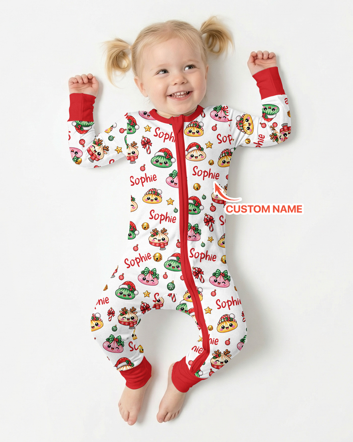 Custom Name Christmas Dumpling The Bow Bamboo Convertible Zippy