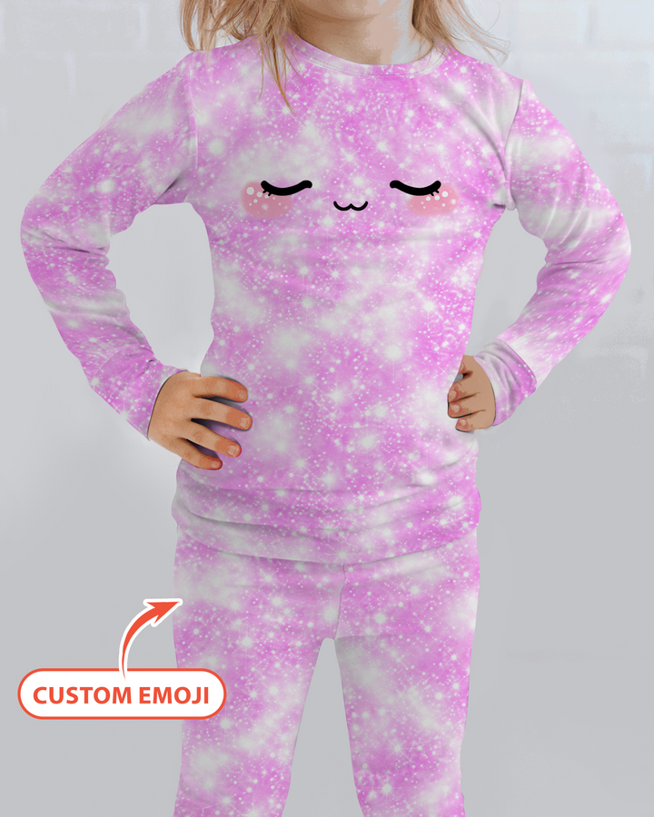 Cute Dumplings Emoji Gift For Squishy Hunter Bamboo Two Piece Long Sleeve Pajama Set