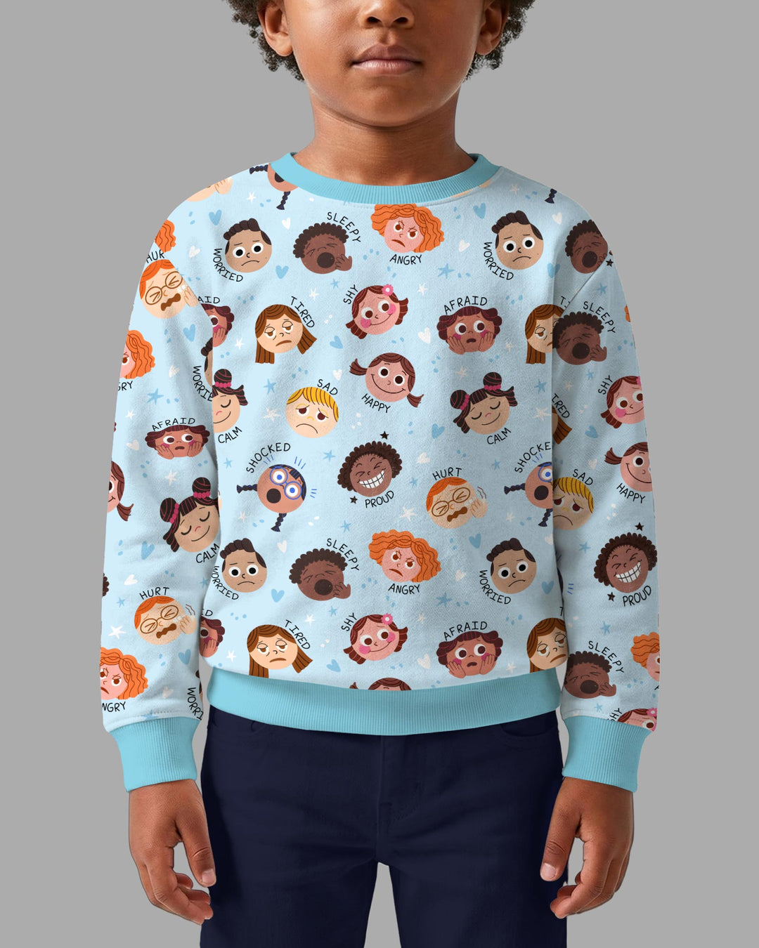 Feelings Vocabulary Bamboo Crewneck Sweatshirt
