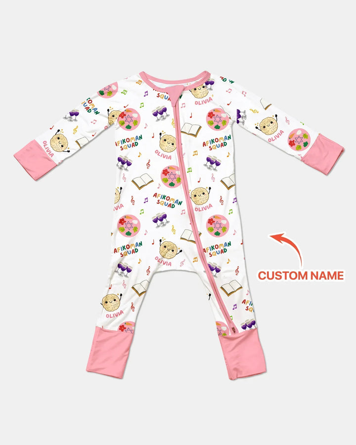Custom Name Passover Afikoman Squad Bamboo Convertible Zippy