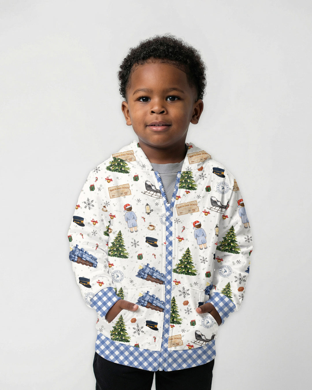 North Pole Adventure Bamboo Zip Hoodie