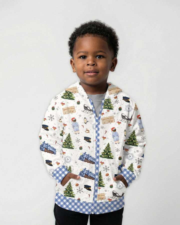North Pole Adventure Bamboo Zip Hoodie