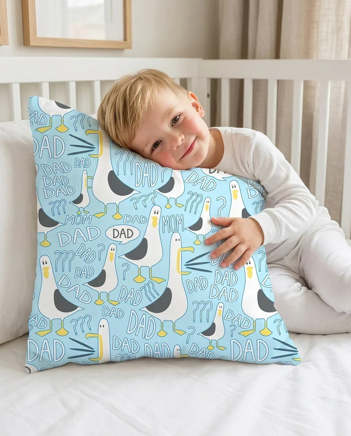 Funny Seagull DAD Bamboo Pillow Case