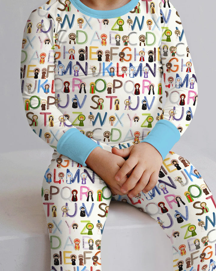 Saint ABCs Bamboo Two Piece Long Sleeve Pajama Set