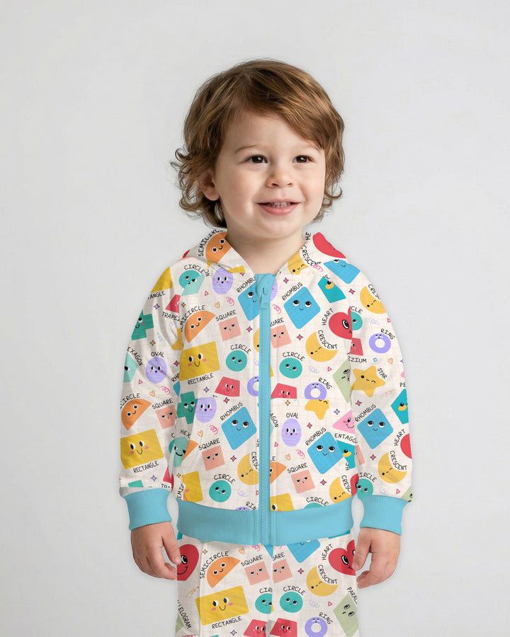 Happy Shape Squad Family Matching Bamboo Zip Hoodie
