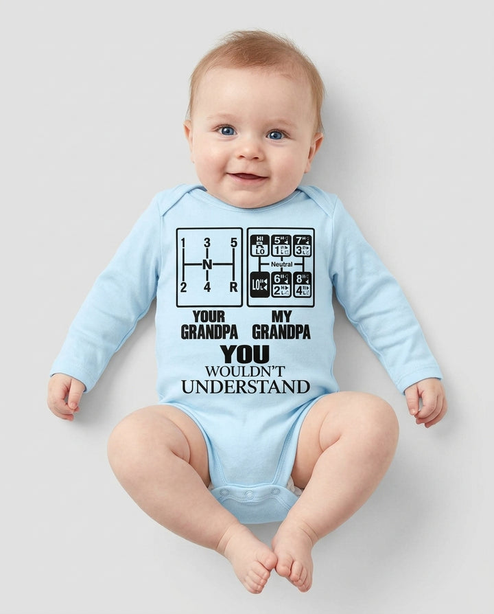 Grandpa Knows The Gears Bamboo Bodysuit
