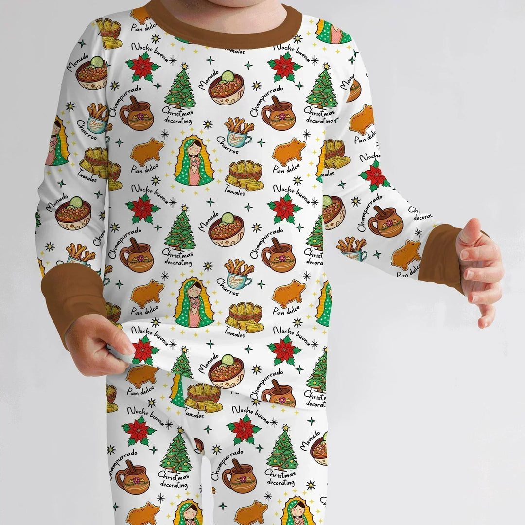 Abuelita and Pan Dulce Season Bamboo Two Piece Long Sleeve Pajama Set