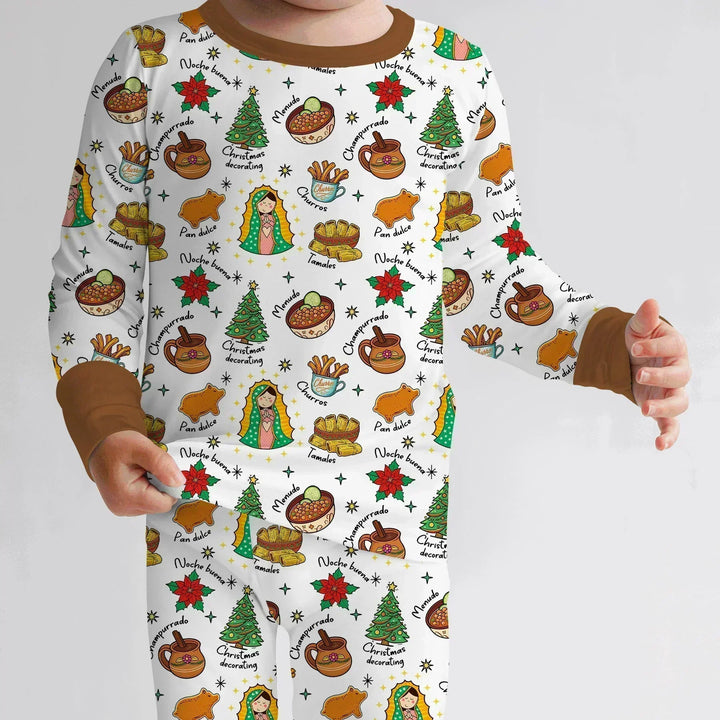 Abuelita and Pan Dulce Season Bamboo Two Piece Long Sleeve Pajama Set
