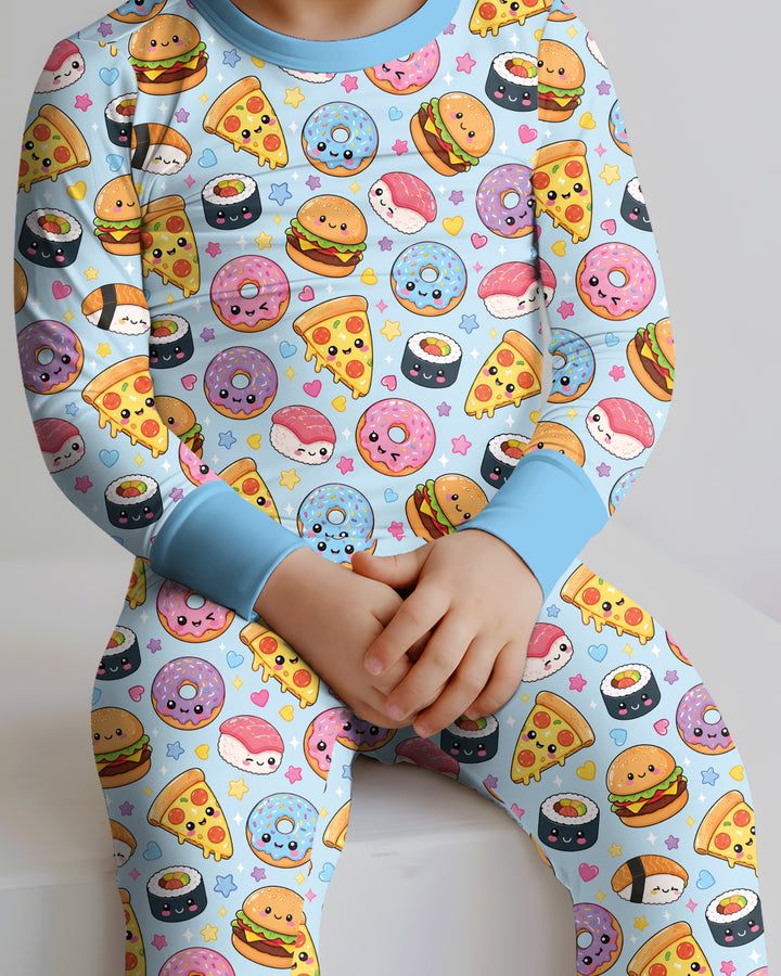 Template Bamboo Two Piece Long Sleeve Pyjamas Set