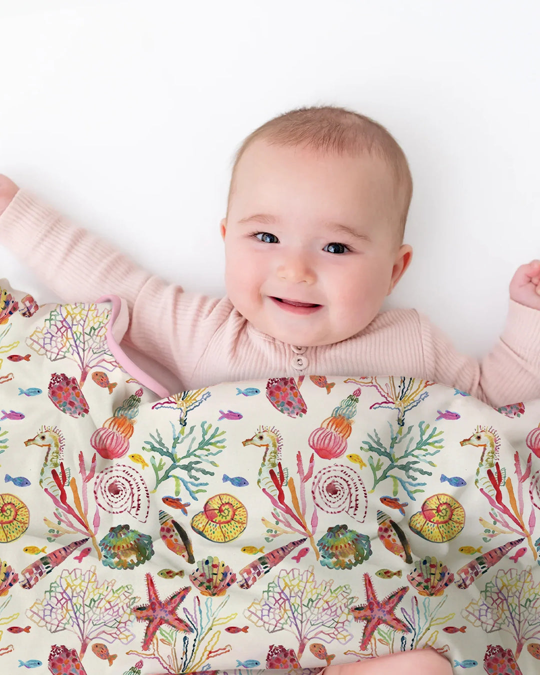 Tropical Reef Whimsy  Bamboo Blanket