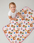 Happy School Lunch Bamboo Blanket
