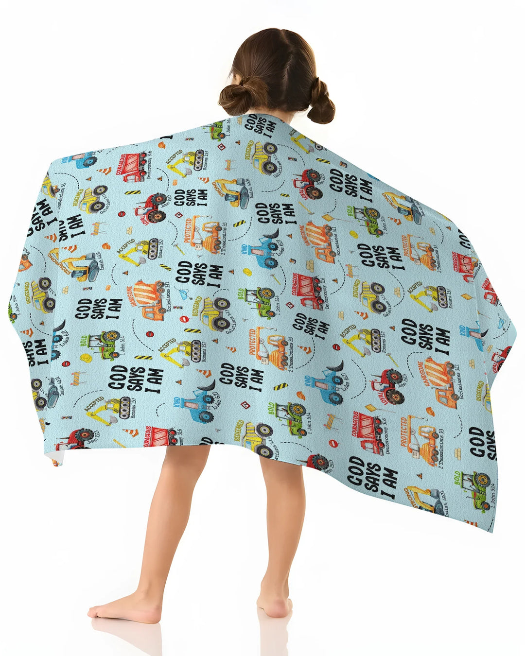 God Says I Am Boy Bamboo Beach Towel