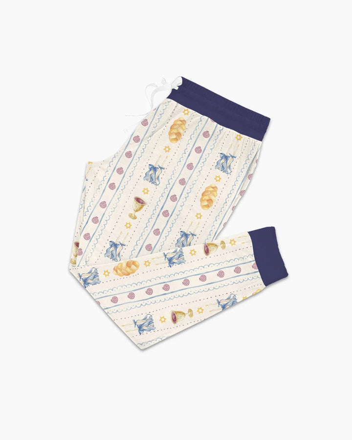 Custom Embroidered Name Shabbat Matching With Mom Bamboo Women Pajama Set