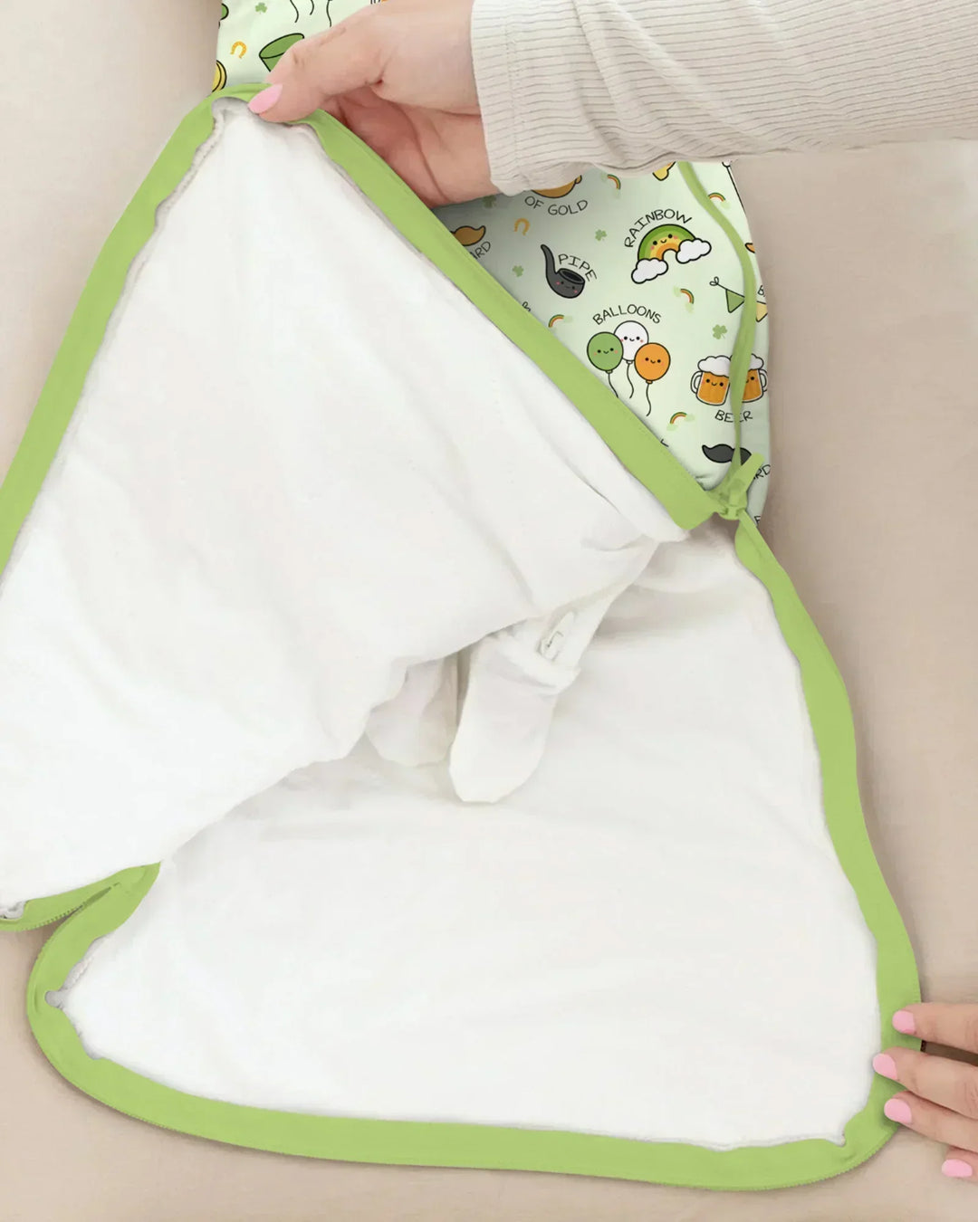 Kawaii St Patrick's Day Bamboo Sleep Bag