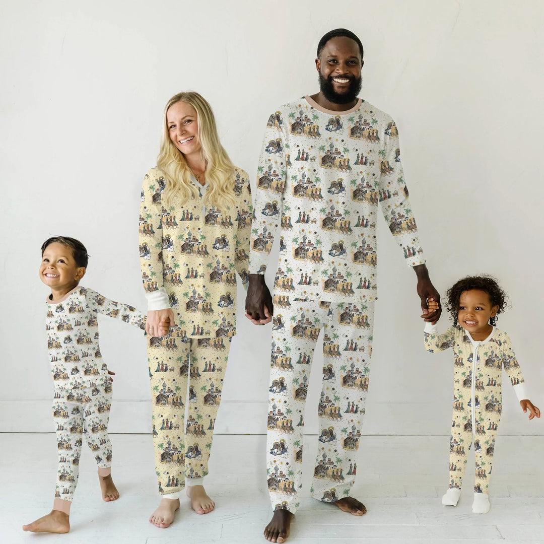 Nativity Christmas Family Matching Family Bamboo Women Pajama Set