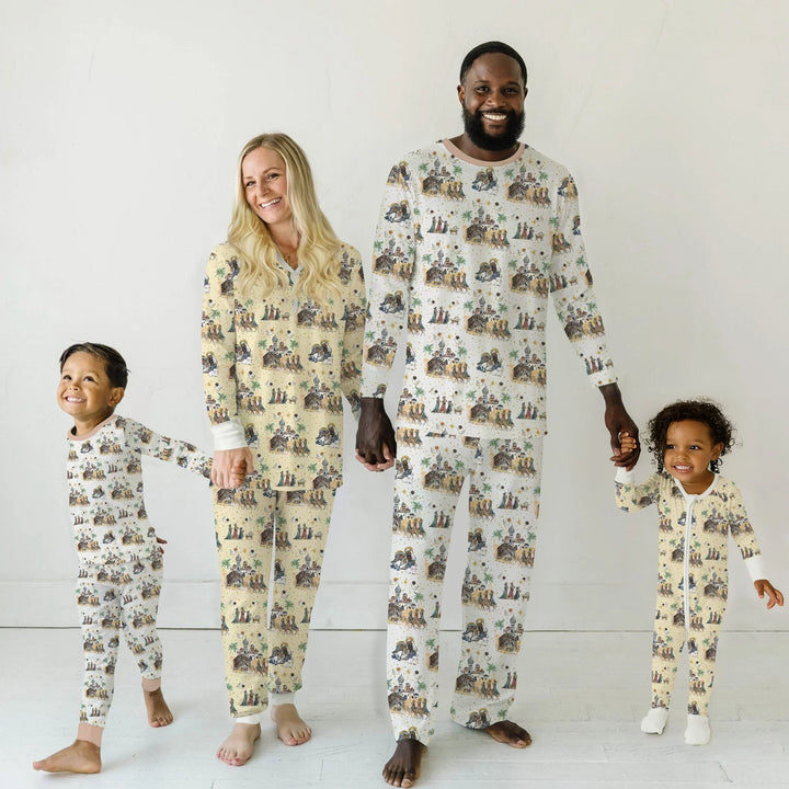 Nativity Christmas Family Matching Family Bamboo Women Pajama Set