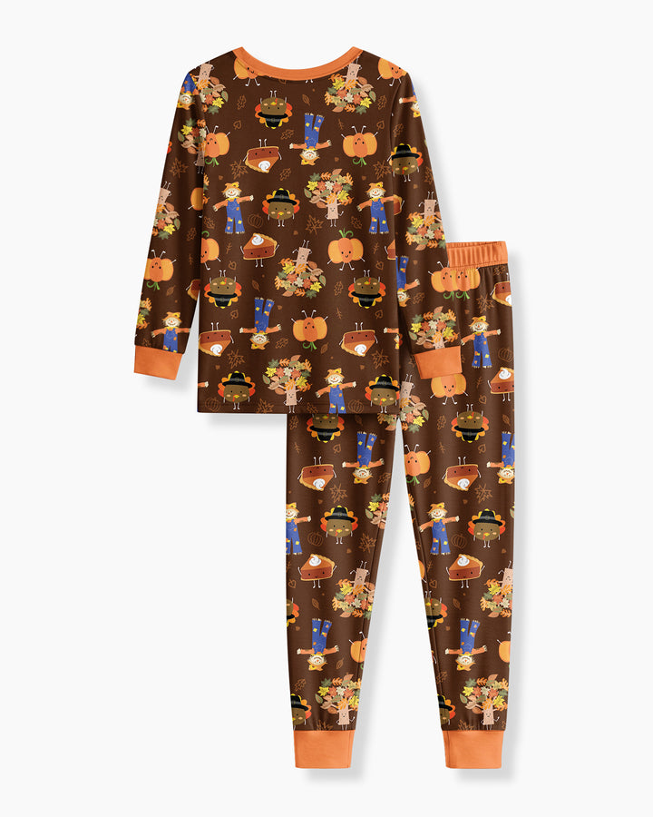 Template Bamboo Two Piece Long Sleeve Pyjamas Set