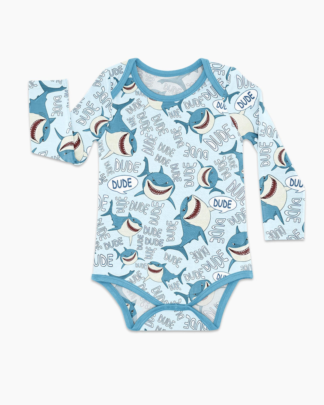 Dude Shark Bamboo Bodysuit