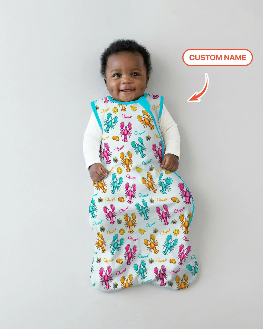 Custom Name Crawfish Crew Bamboo Sleep Bag