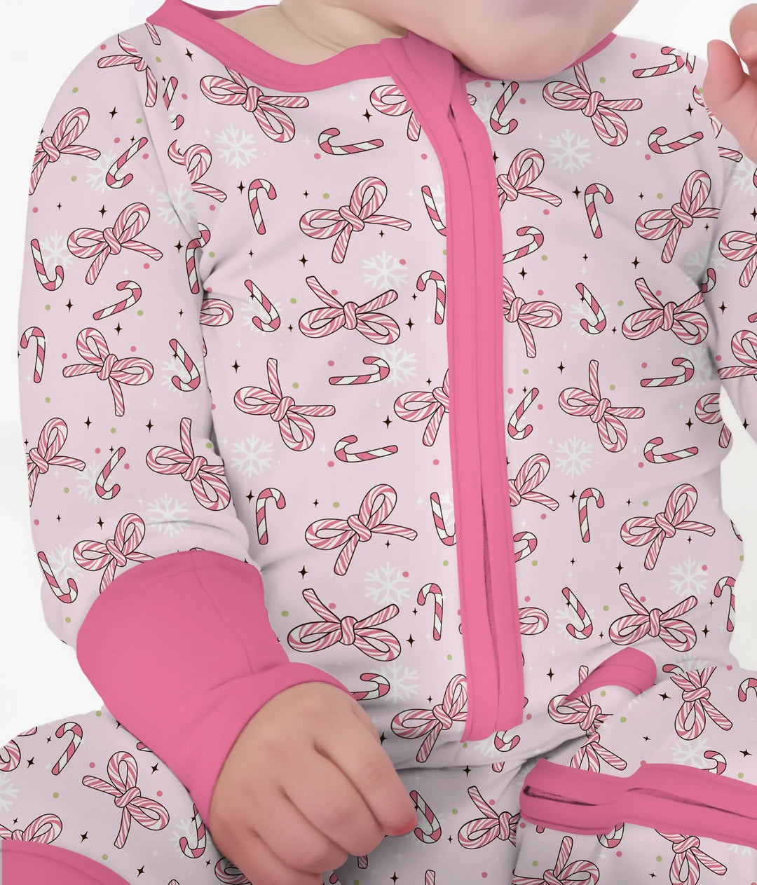 Pink Candy Bows Bamboo Convertible Zippy