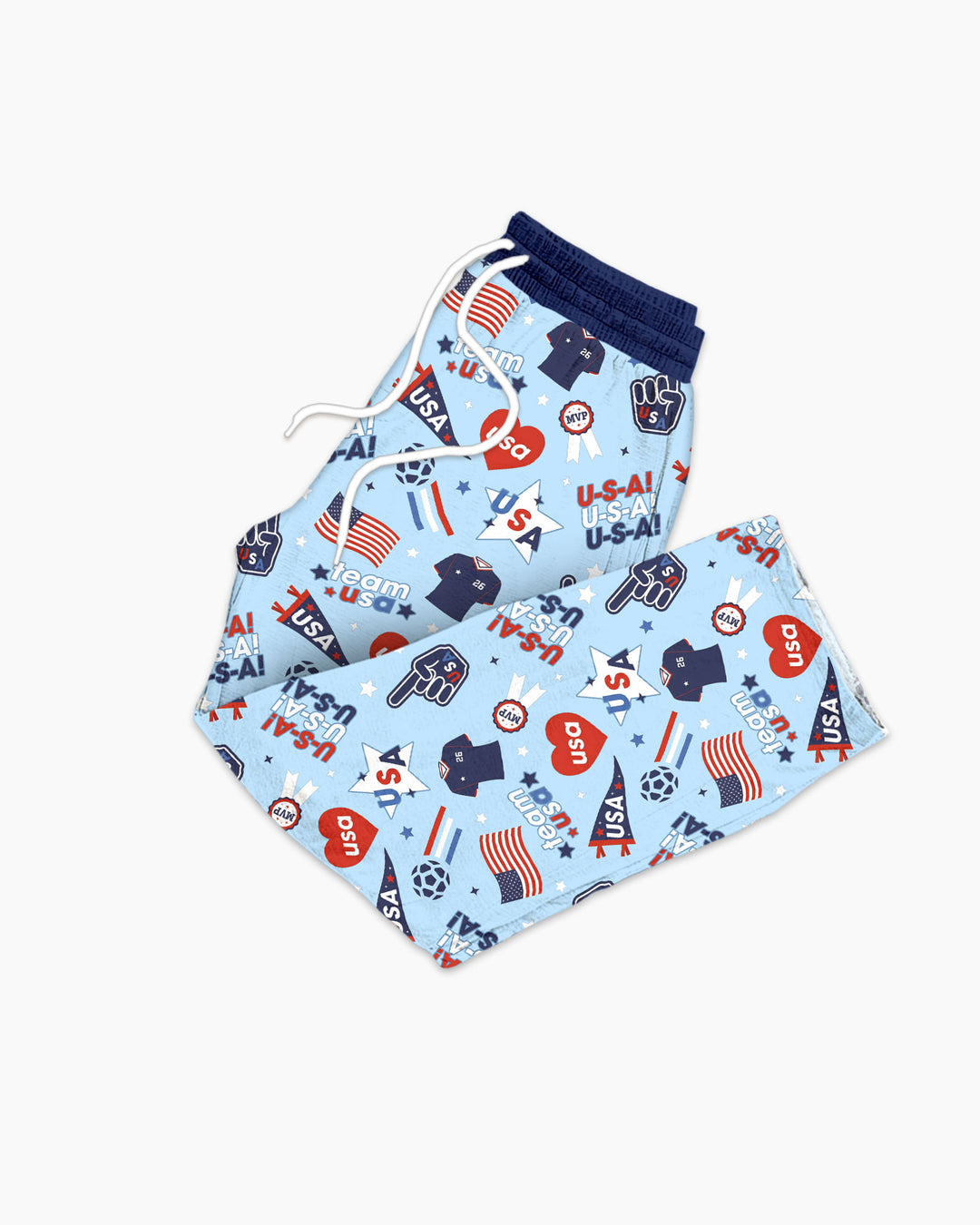 Soccer Party Team USA Bamboo Men's Pajama Set