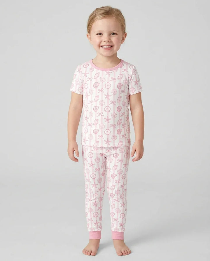 Coastal Keepsakes Family Matching Bamboo Two Piece Short Sleeve Pajama Set