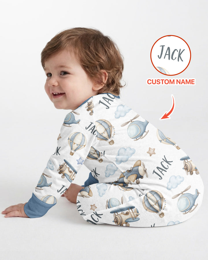 Custom Name Just Plane Cute Bamboo Convertible Zippy