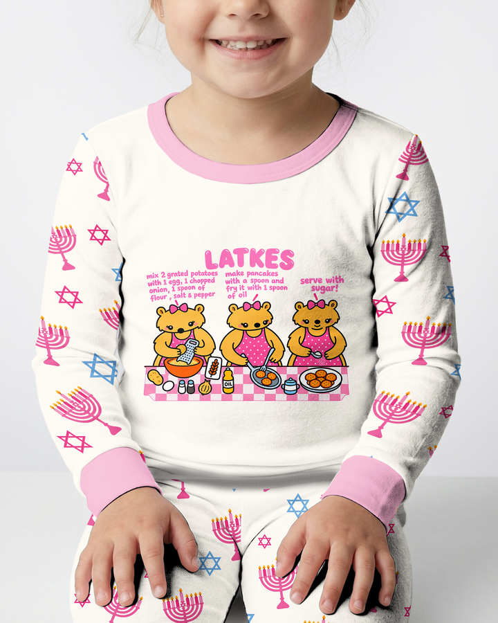 Latkes Recipe Bamboo Two Piece Long Sleeve Pajama Set