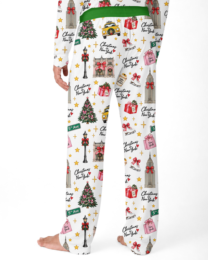 Christmas In NYC Bamboo Men's Pajama Set