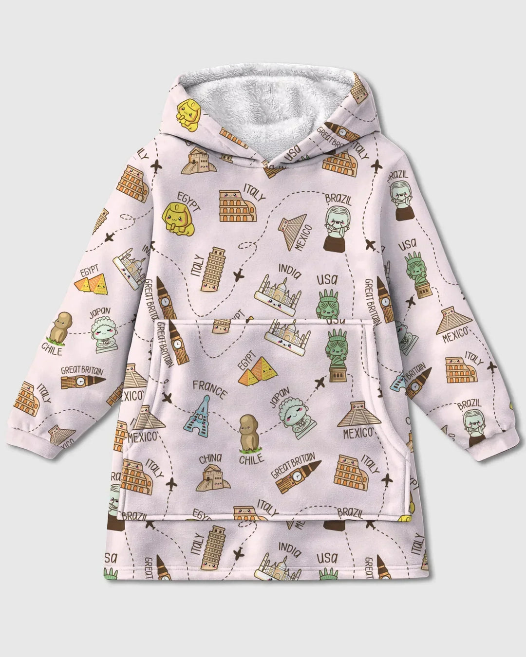 Kawaii World Tour Wearable Bamboo Blanket Hoodie
