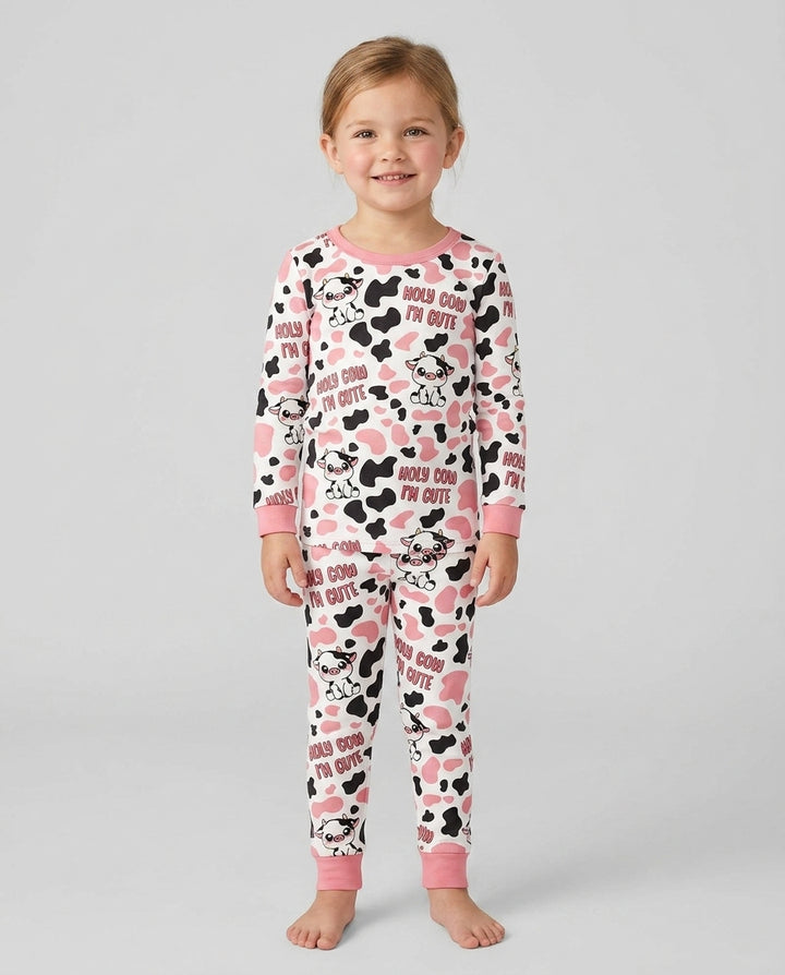 Holy Cow I'm Cute Bamboo Two Piece Long Sleeve Pajama Set