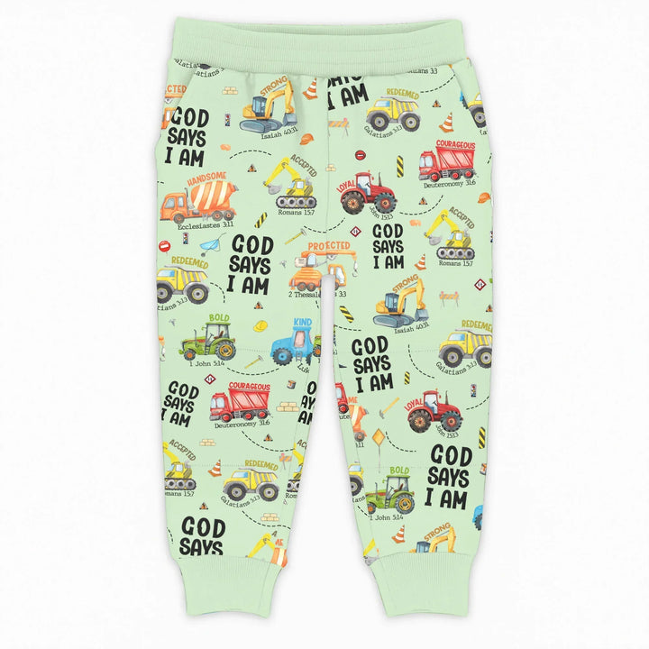 God Says I Am Boy Bamboo Jogger