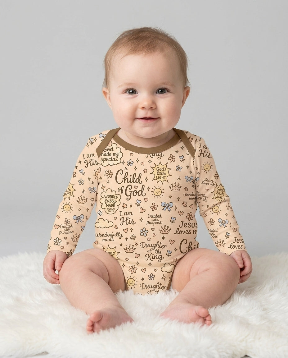 Child Of God Jesus Loves Me Bamboo Bodysuit