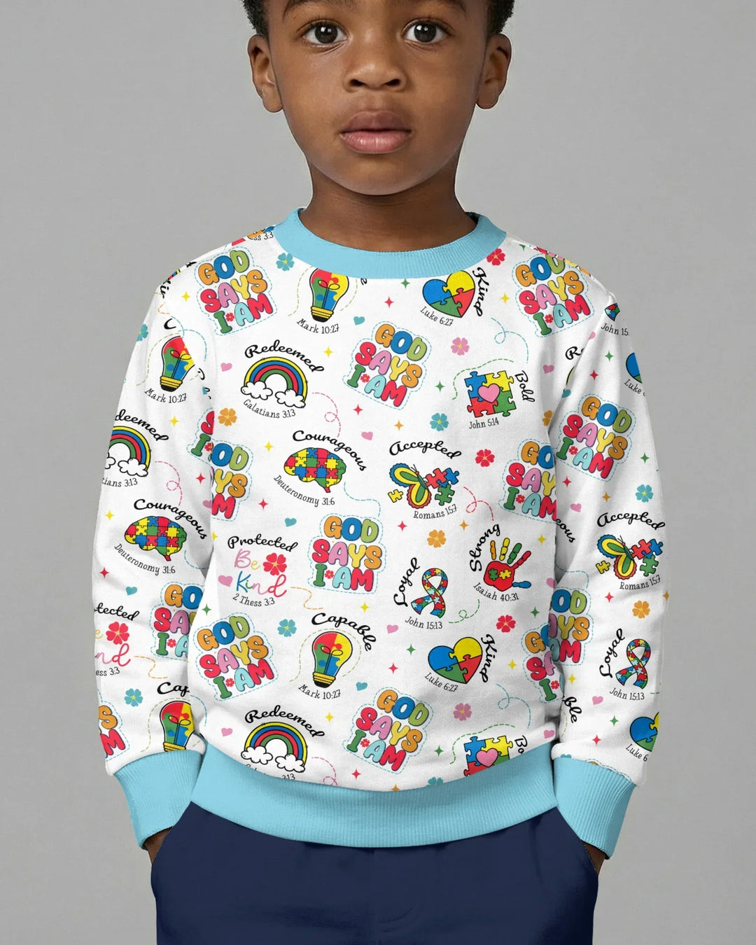 God Says I am Different Bamboo Crewneck Sweatshirt