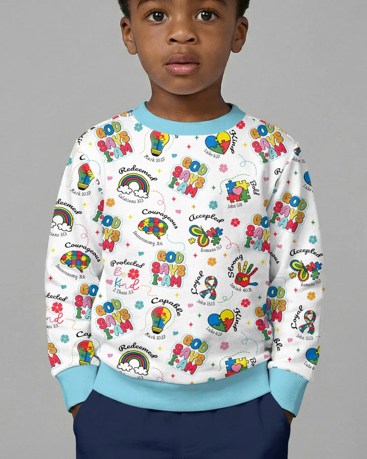 God Says I am Different Bamboo Crewneck Sweatshirt