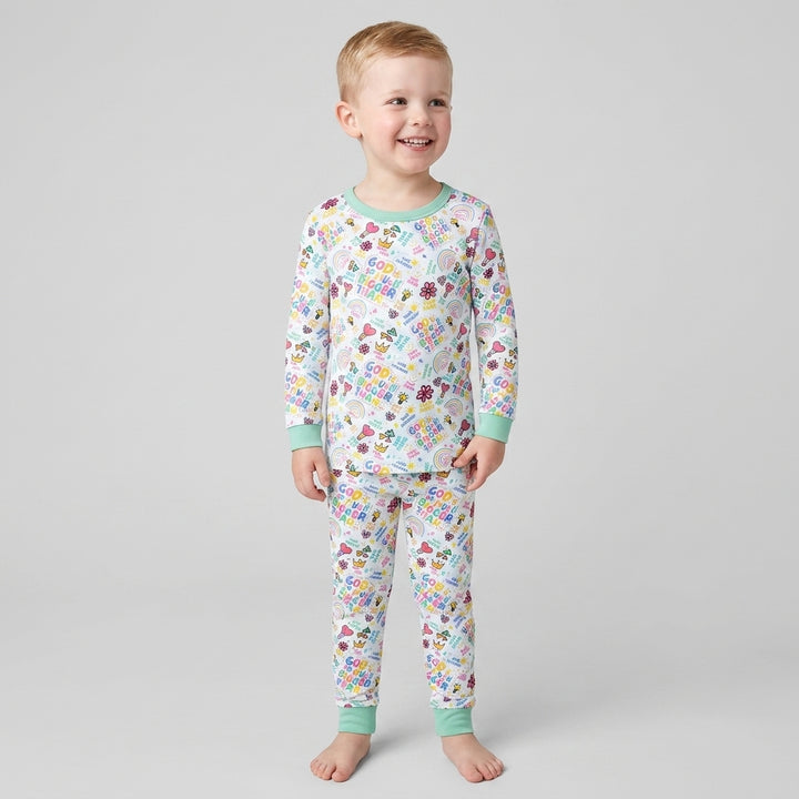 Template Bamboo Two Piece Long Sleeve Pyjamas Set