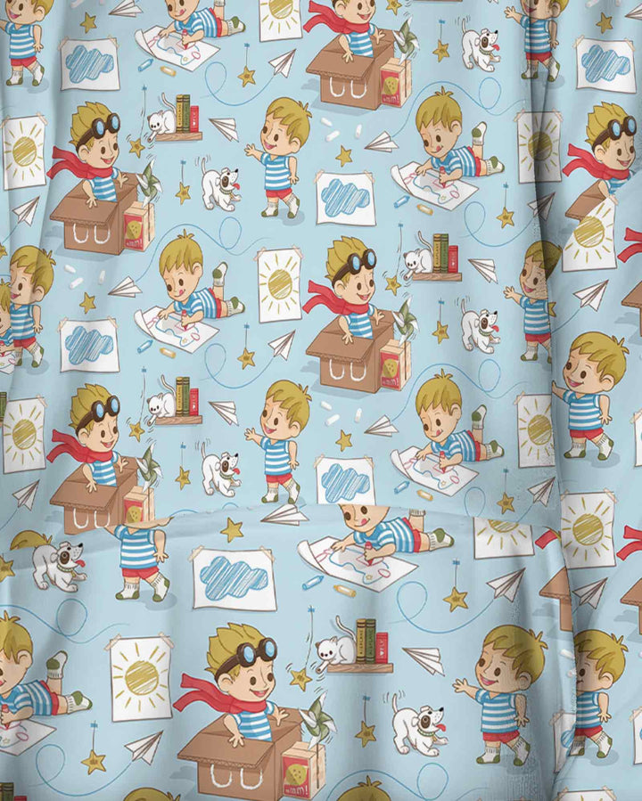 Tiny Explorer Tales Bamboo Blanket Hoodie