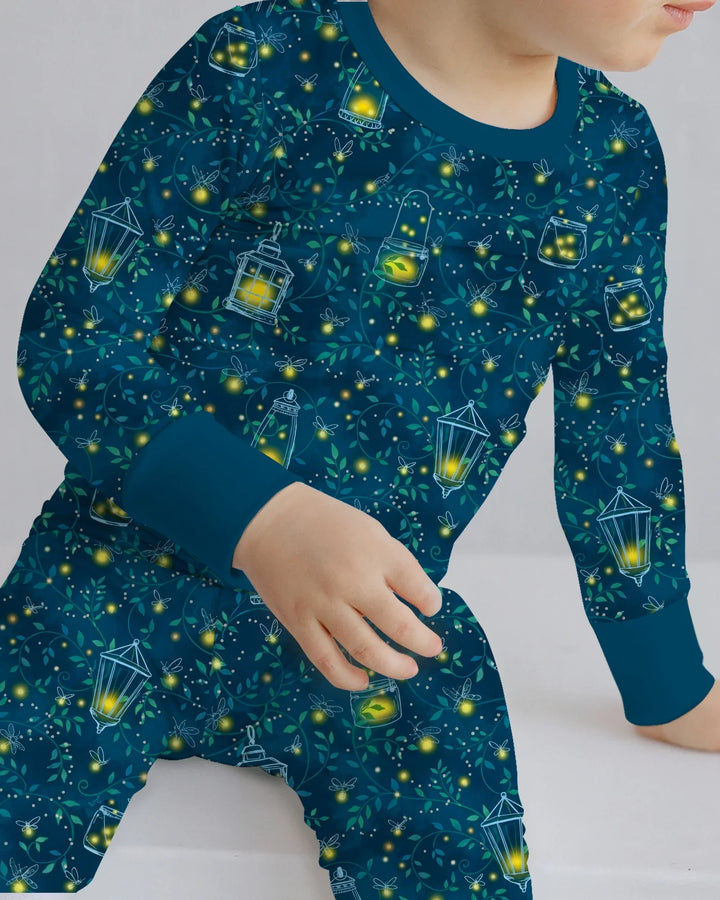 Firefly Evening Forest Bamboo Two Piece Long Sleeve Pajama Set