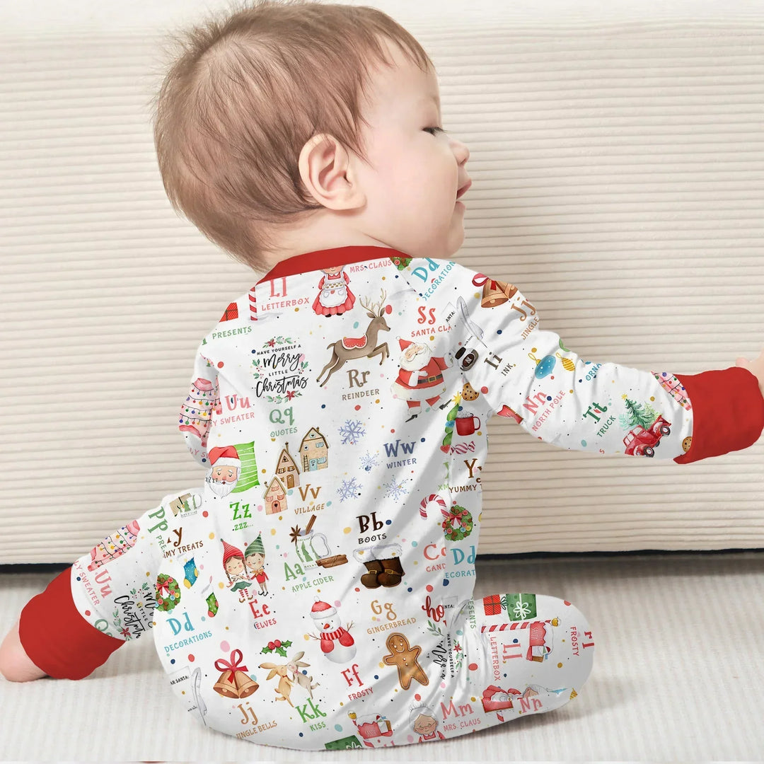 Christmas Alphabet Bamboo Convertible Zippy