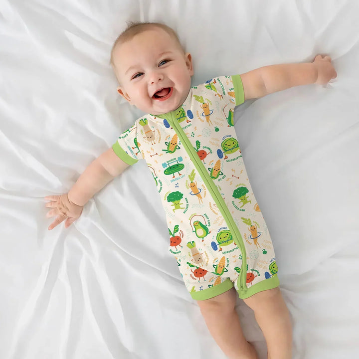 Exercise Veggie Bamboo Shorty Zippy