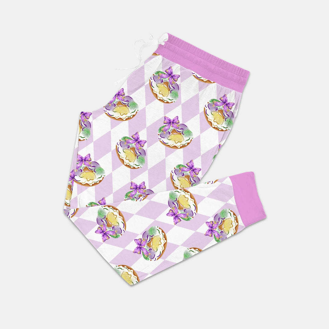Mardi Gras Donut Bamboo Women Pajama Set