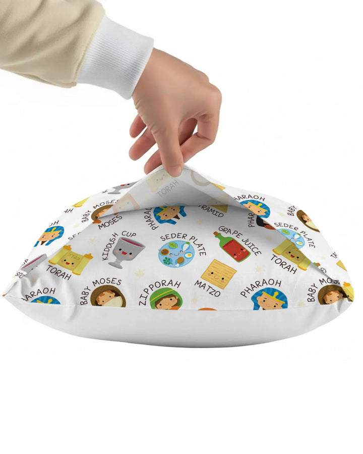 Cute Passover Characters Bamboo Pillow Case