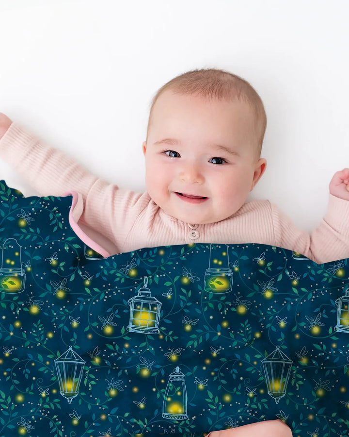Firefly Lantern Night Bamboo Blanket