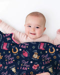 God Says I Am Western Faith Bamboo Blanket